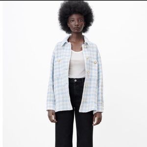 NWOT Zara Houndstooth Jacket